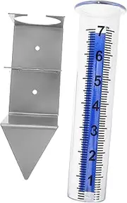 Totority 1 Set Rain Gauge Rain Measure Gauge Rain Water Measuring Vial Outdoor Convenience Tool Yard Gadgets Rainfall Gauge Garden Rain Water Meter Rain and Snow Gauge Transparent Plastic