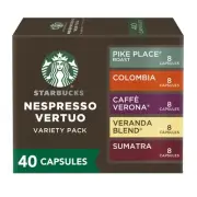 Vertuo, Blonde, Medium, and Dark Roast Variety Pack Coffee, 40-count Coffee P...