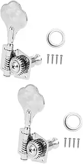 Parliky 2 Sets Replacement Bass Tuning Pegs Guitar Tuning Keys Bass Machine Head Right Hand
