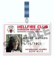 STRANGER THINGS Eddie Munson Hellfire Club cosplay I.D. Badge