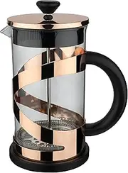 [Café Olé] Classico Cafetiere, Copper Finish, 350ml, 3 Cup, French Press Coffee Maker, Heat Resistant Handle, Stainless Steel, CM-03CU