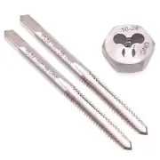 HSS 10-24 Taper & Plug Tap & 10-24 Hexagon Die Thread Right Hand Set