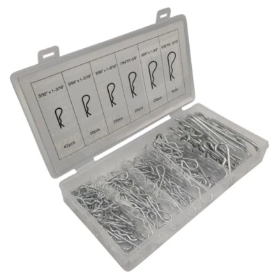 150Pcs Spring Steel Hitch Pins Clip Retaining Pins Tractor Cotter Pins Spring