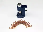 Free 10) 4 AWG. Ring Terminals + Large Gauge Hammer Crimper Tool 1/0 to 8 AWG