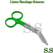 Green Handle Lister Bandage Scissors 4.5" Surgical Medical Instruments