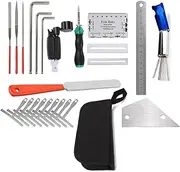 ERINGOGO 1 Set Guitar Repair Tool Essential Maintenance Cleaning Kit for String Changing Action and Height Measurement Durable Sturdy Guitar Accessories for Musicians