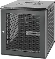 Tecmojo 12U Wall Mount Network Cabinet, Data Server Rack Enclosure with Lockable Mesh Door and Side Panels, 50 kg /110 lbs Max Loading, 450 mm Deep, for 19 inches IT Equipment, Black