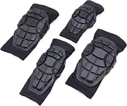 Children Protective Gear Set Soft Kid Elbow Pads Knee Pads for Balance Bike Skateboard Inline Roller Skate Scooter,L