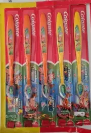 Colgate Kids Extra Soft SUPER JUNIORS Toothbrushes 2+ Years 5 Pack TEETH ORAL