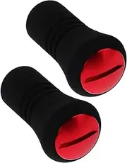 SUPVOX 2pcs Fishing Wheel Knobs Eva Handle Fishing Reel Handle Replacement Aluminum Alloy Comfortable Non-Slip Portable
