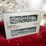 Eddie Bauer Home Snowflake String of Lights Indoor/Outdoor 10-Piece Set Sealed