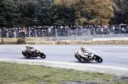 Clive Offer Chandler Yamaha leads Mick Patrick 1976 Motorcycle Photo