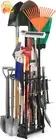 Garden Tool Organizer Rack Holds 50 Tools Garage Shed Storage Stand Black