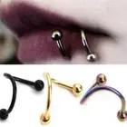 Punk Stainless Steel Spiral Helix Ear Stud Lip Nose Ring Body Piercing Jew .yu