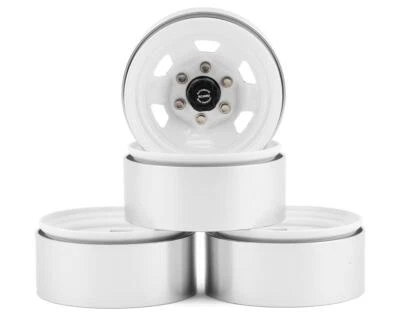 RC4WD Stamped Steel 1.7" Beadlock SR5 Wheels (White/Black) [RC4ZW0066]