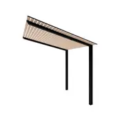 Exterior Life 3.25m Hollywood Black/Beach Oak Pergola