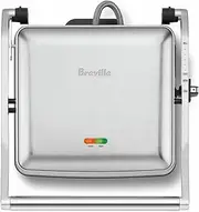[Breville] the Toast and Melt 4-Slice Sandwich Press, Brushed Stainless Steel, LSG545BSS
