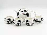 Carton Panda Coffe Tea Set, Ceramic Teapot Teacup wihth Gift Box, Kung Fu Tea