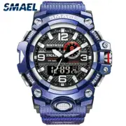 SMAEL Men Millitary Watch Fashion Big Dial Shockproof Digital Quartz Wristwatch