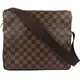 【9.5成新】Louis Vuitton LV N45255 NAVIGLIO 棋盤格紋上開口側背包#447現金價$29,800