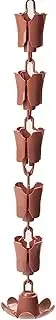 Rain Chains Rain Chains to Replace Gutter Downspout, Rain Catcher Chain for Homestay Temple Courtyard, Adjustable Length Rain Gutter Drain, Custom Length (Color : Style1)
