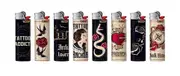 50x BIC Maxi Tattoo 22 Lighters Various Colour Box J26
