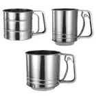 Flour Sifter Fine Mesh Powder Flour Sieve Icing Sugar Manual Sieve Cup Kitchen
