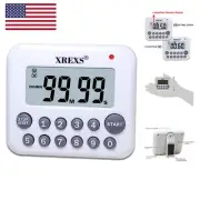Digital Kitchen Timer Magnetic Countdown Up Cooking Timer Clock with Magnet B...