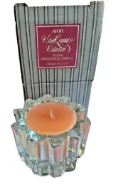 Rare AVON ULTRA Crystal Collection TASHA Frangrance Candle in holder boxed 1981