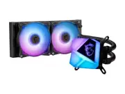 MSI MAG Series CORELIQUID C240 AIO Liquid CPU Cooler, 240mm Radiator, Dual 120mm