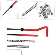 JECOMPRIS 30 Pcs Metric Thread Repair Kit Helicoil Insert Installation Tool for Automotive Repairs Includes Drill Bits Thread Taps Insert Installations
