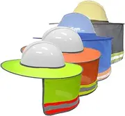 Sunscreen Helmet Brim is Suitable for Reflective Safe Sunscreen Helmet for Construction Sites Installation Orange One Size
