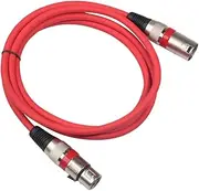 Kisangel 6PCS XLR Male to XLR Female Audio Extension Cable Balanced Microphone Wire with Plated Pin Oxygen Conductor Red Orange Yellow Green Purple for Audio Equipment and Mixing Consoles