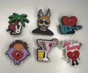 BadBunny Charms For Crocs Set 6