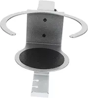 QUMIIRITY Headphone Hanger with Clamp Under Desk Hook for Headsets Smooth Edge Design Punch Installation Convenient for Office and Gaming Space Saving Cup Holder