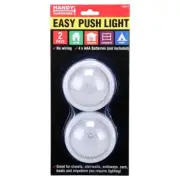 2x /4x Handy Hardware® Light Switch LED Easy Push Design Battery Operated 8cm