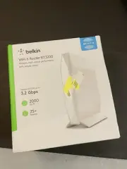 Belkin AX3200 Wireless Dual Band WIfi 6 Router RT3200 2000 Sq Ft 3.2 Gbps - NEW