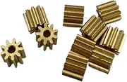 Pinion Motor Gear Module Pinion,6pcs 0.6Module Gears 917Teeth 1.98/2.28/3.16/4.98MM Hole Diameter Copper Gear Thickness 3mm/6mm GS(10T*7.2 * 2.28 * 6mm)