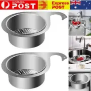 Kitchen Stainless Steel Sink Draining Basket Large Capacity Encrypt Drain Hole