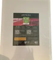 Arteza Classic White Canvas Cotton Panel Art Painting 9 x 12" Set of 7 New