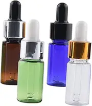 Small Essential Oil Bottles Set Droppers Perfume Bottles Leakproof for Travel Random Color