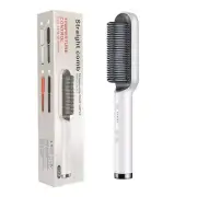 New 2 In 1 Hair Straightener Hot Comb Negative Ion Curling Tong Dual-purpose