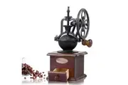 Coffee Bean Grinder - Vintage Retro Manual Wood Hand Wheel Nut Mill