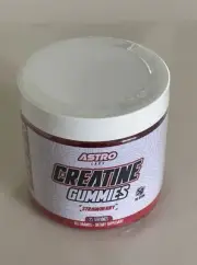 Creatine Monohydrate Gummies. Strawberry 1 Jar-100 Ct. Exp Date 7/17/2025