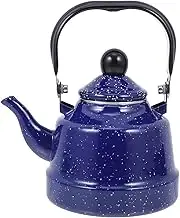 Angoily Decorative Teapot Enamel Finish 1.1l Pocking Kettle Safe for Tea Heating on Gas or Induction Cooktop