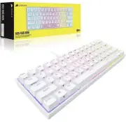 CORSAIR - K65 RGB Mini Wired 60% Mechanical Gaming Keyboard. White, New