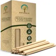300/1000-Pack Extra Durable Brown Paper Straws 300 Count (Pack of 1),