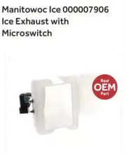 Manitowoc Ice 000007906 Ice Exhaust with Micro switch