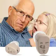 Digital Mini Hearing Aids Invisible In Ear Sound Voice Amplifier Button Battery