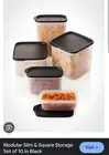 tupperware modulare mates slim set 10pce